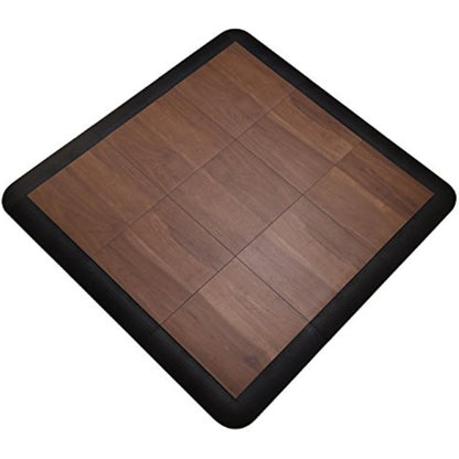SnapFloors 3X3DKMAPLEFLOOR Modular Dance Floor Kit (3' x 3'), DARK MAPLE, 21 Piece