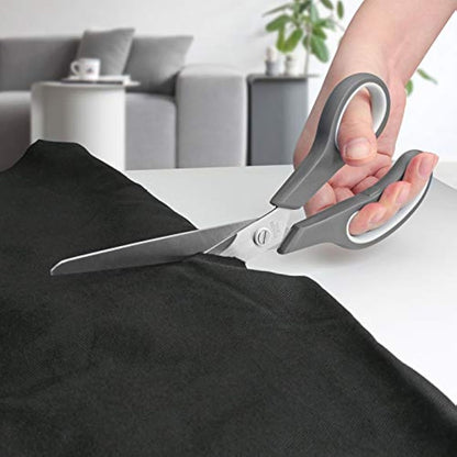 KUONIIY Scissors Ultra Sharp Blades Soft Comfort-Grip Handles Multi-Purpose Scissors Set of 5