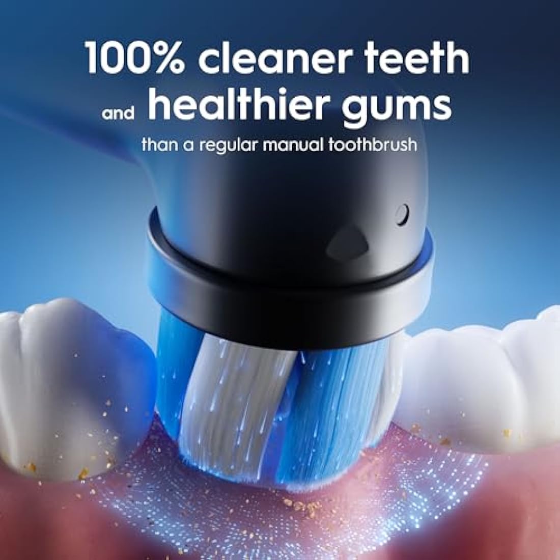 Oral-B iO5 Electric Toothbrushes For Adults, 1 Toothbrush Head & Travel Case, 5 Modes With Teeth Whitening, UK 2 Pin Plug, Black