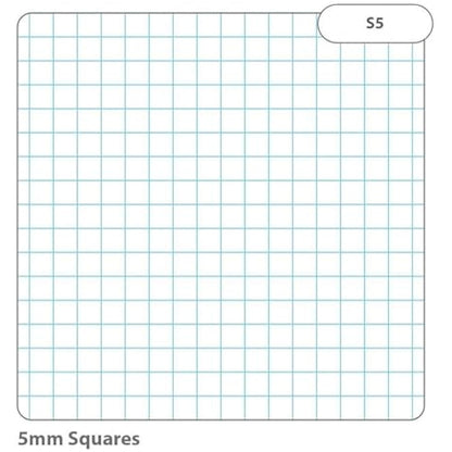 RHINO A4 Loose Leaf Squared Paper, 500 Sheets / 1000 Page, 5mm Squared Paper, Hole Punched, School & Office Stationery Supplies