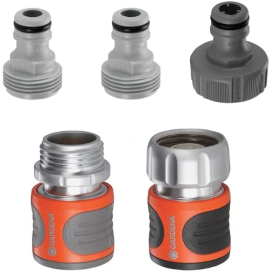 Gardena 39042-BK Hose Connector Set-Premium Metal, 1