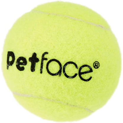 Petface Super Tennis Balls for Dogs - Durable, High-Visibility Fetch Toy for Outdoor Play (3 Pack)