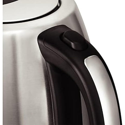 Russell Hobbs Electric Kettle (For Hot Water, Tea or Coffee, 1.7L, Brushed stainless steel, Quiet boil technology, Rapid Boil, Perfect pour) Quiet Boil 26300