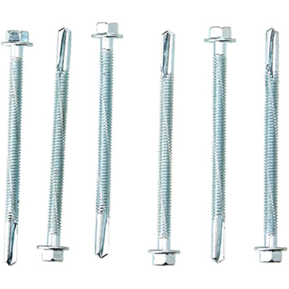 TIMCO Metal Construction Heavy Section Screws - 5.5 x 80mm - Hex - Self-Drilling - Zinc