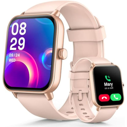 Smart Watch for Women Answer/Make call & Alexa Built-in, 1.8" Fitness Watch Men with 100+ Sport Modes & IP68 Waterproof, Fitness Tracker with Heart Rate Sleep Monitor, Step Counter for iOS Android