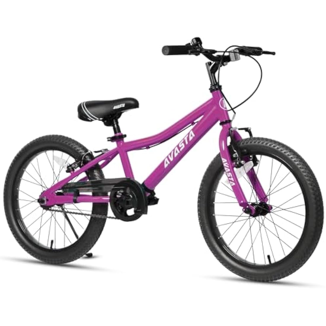 AVASTA Bilbo 18 20 inch Kids Bike for 5-10 Years Old Boys Girls with Kickstand & Dual Handbrakes Adjustable Seat, Multiple