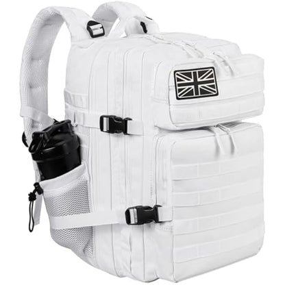LHI Military Tactical Backpack for Men and Women 45L Large waterproof Rucksack for School, Hiking, Trekking, Hunting