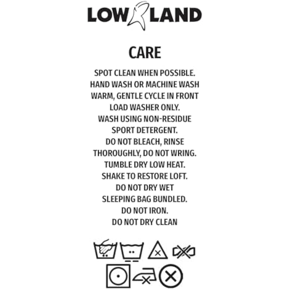LOWLAND OUTDOOR® Down filled rectangular sleeping bag - Ultra compact blanket - 210x80 cm - 445 gram +8°C