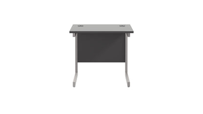 Office Hippo Heavy Duty Rectangular Cantilever Desk, Home Office Table With Integrated Cable Ports, PC Desk for Work or Home, 5 Yr Warranty