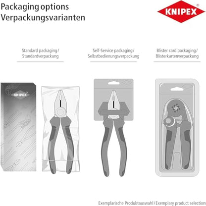 Knipex Pliers Wrench pliers and a wrench in a single tool grey atramentized, plastic coated 180 mm 86 01 180