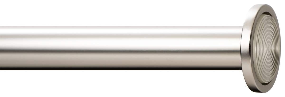 Ivilon Tension Curtain Rod - Spring Tension Rod for Small Windows or Shower, 16 to 24 Inch. Satin Nickel