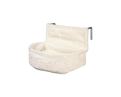TRIXIE Radiator Cuddle Bag for Cats - Short Hair Plush - Reversible Cushion - Sturdy Metal Frame - Adjustable Holder - 43140