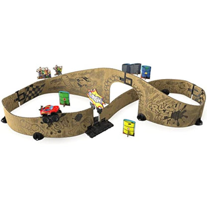VTech Car-Board Racers Monster Truck & Track, Cardboard Race PlaySet with Stunt Jump for Kids, Toy Car Playset with Included Monster Truck, For Children Age 5, 6, 7 + Years, English Version