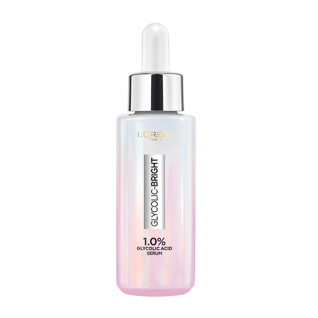L'Or?al Paris Instant Glowing Serum, 1% Glycolic Acid, 2% Niacinamide Serum, Visibly Minimizes Spots, Reveals Even Skin Tone, Glycolic Bright Skin,
