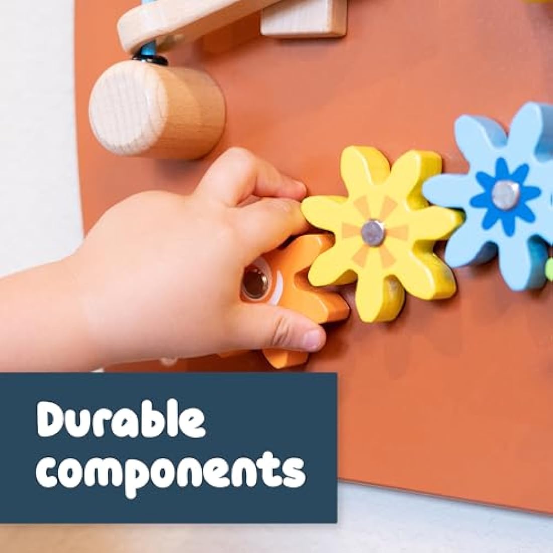 SPARK & WOW Horse Activity Wall Panel | Toddler Activity Centre | Wall-Mounted Toy for Kids Aged 18M+ | Decor for Bedrooms, Nurseries and Play Areas