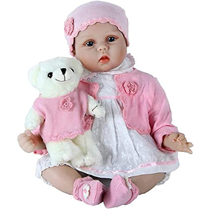 ZIYIUI Lifelike 22inch Reborn Baby Dolls Like a Real Baby Silicone Vinyl Newborn Baby Reborn Dolls Realistic Newborn Baby Dolls(Baby Reborn)