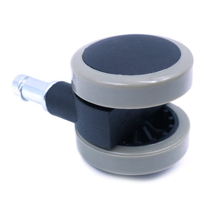 WANGCL Office Chair Casters Floor Protecting Rubber (Set of 5) 50 MM Castor Wheels with Standard Stem Size (Gray)