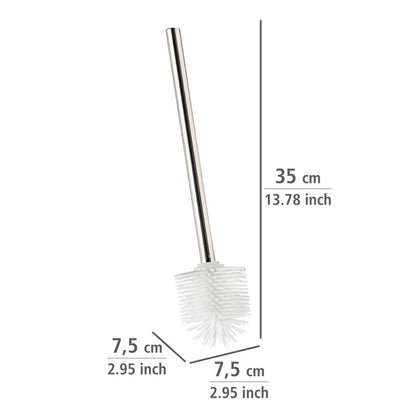 WENKO Silicone Replacement Toilet Brush, with Non-Stick Effect, White, 7.5 cm