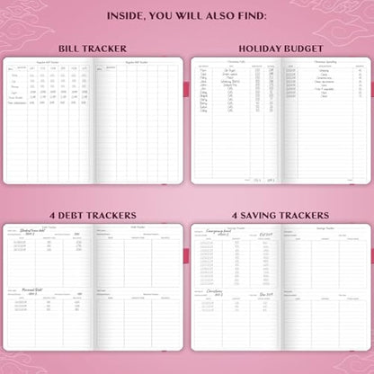 Legend Budget Planner – Financial Organizer Book. Money Account & Expense Tracker Notebook Journal for Household Monthly Budgeting (Hot Pink)