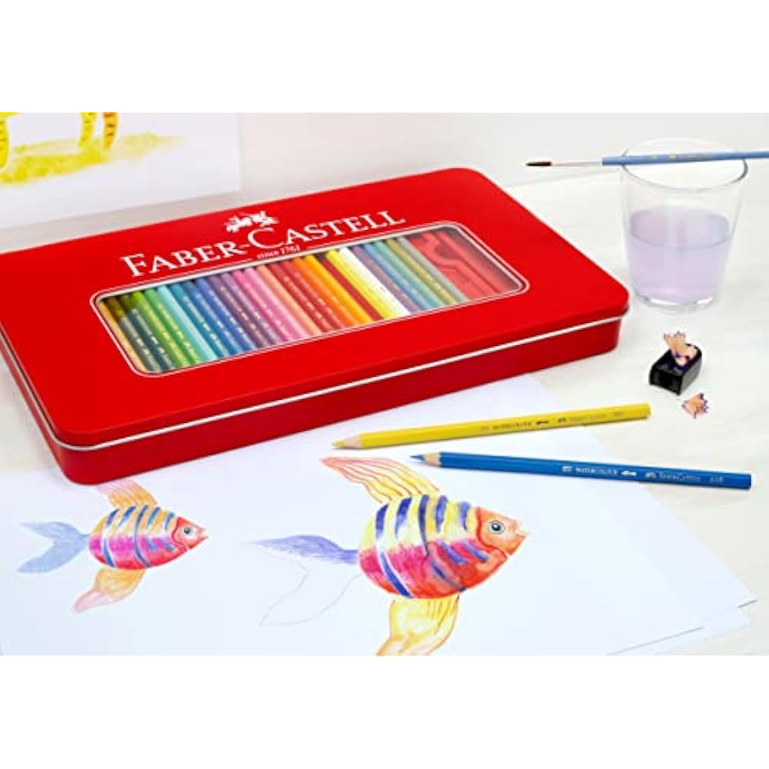 Faber-Castell 115894 Hexagonal Colour Pencil (Pack of 60)
