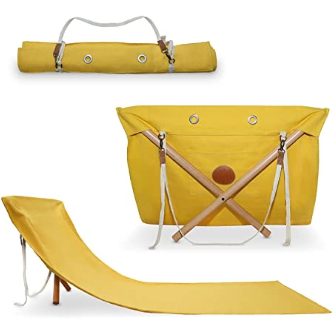 Letssunsit Sunsit - Park & Beach Blanket Chair. Foldable Lounger, Lightweight & Practical - Great Present/Gift - Trendy Foldable Chair - Sunbed - Garden & Park - 100% Cotton Mat