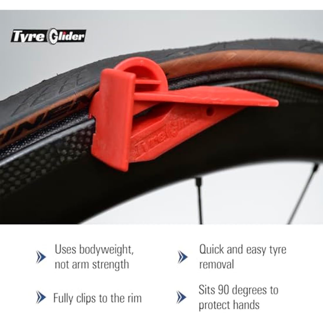 Tyre Glider - Original & Patented | The Next Gen Tyre Lever for Bicycles | Bike Tyre Levers, Bicycle Tyre Levers | Tyre Changing Made Easy | For All Tire Widths Including Mountain, Road & Gravel Bikes
