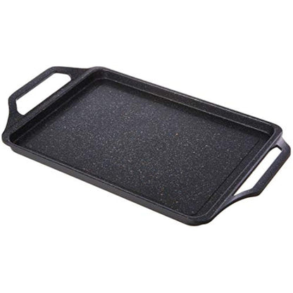 WECOOK! Ecochef Induction Roasting Pan, 43 x 25 cm, Cast Aluminum, Non-Stick Titanium Quantanium Ecological Without PFOA, 5 mm Thickness, Silicone Handles, Ceramic Hob, Gas, Oven
