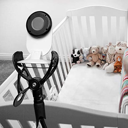 Flexi Twist | Universal Baby Monitor Holder | Secure with Straps & Clamp to Furniture | No Drilling Required | Flexible Baby Camera Mount | Baby Monitor Shelf Parent