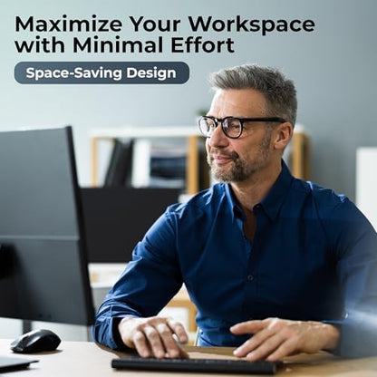 HumanCentric Mount Compatible with Dell OptiPlex Micro Form Factor Case, VESA, Under Desk and Wall Mount Fits MFF 3040, 3046, 3050, 3060, 3070, 3080, 5050, 5060, 5070, 7040, 7050, 7060, 7070, More