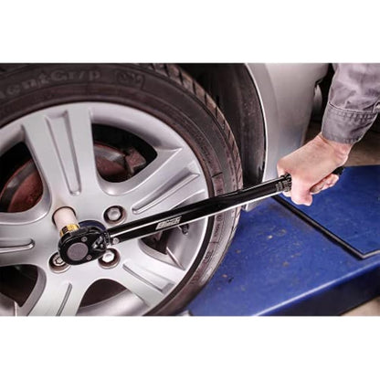 Sealey Ak624B Micrometer Torque Wrench 1/2In Sq Drive Calibrated Black Series