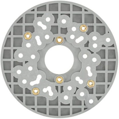 Trend Universal Trim Router Sub-Base, 150mm, Enhanced Compatibility for 1/4 Inch Trim Routers, UNIBASE/Trim, Black, UNIBASE/180