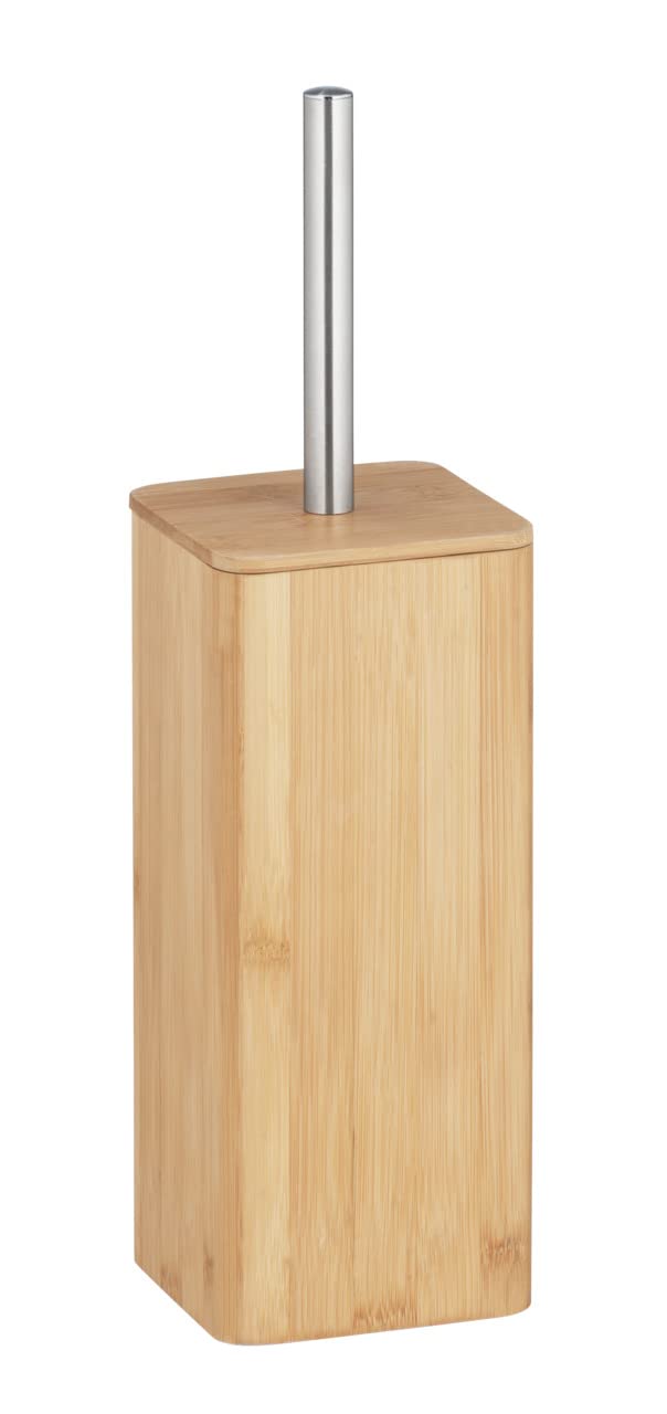 Wenko Bambusa Toilet Brush, Metal, Wood, 37.5 x 11 x 11 cm