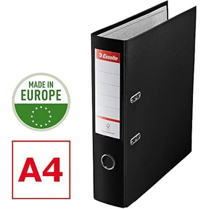 Esselte A4 Lever Arch Files, Red File Folders 624292, 3 Count (Pack of 1)