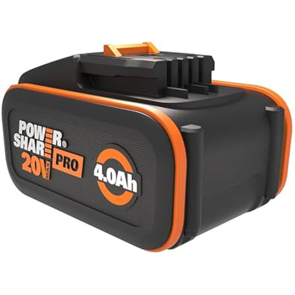 WORX WA3644 PowerShare Pro 20V 4.0Ah High-Capacity Battery with Battery Management System & Intelligent Power Control