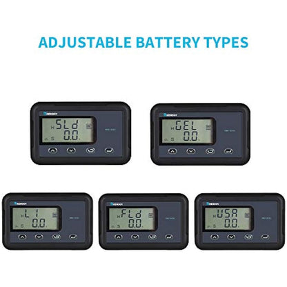 Renogy Monitoring Screen for 12V 30/50A DC-DC MPPT on-board Battery Charger, Flush-mount with Backlit LCD, Real-time Tracking