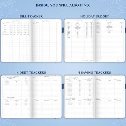 Legend Budget Planner – Financial Organizer Book. Money Account & Expense Tracker Notebook Journal for Household Monthly Budgeting (Mystic Blue)