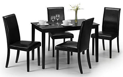 Julian Bowen Set Of 2 Hudson Dining Chairs - Black