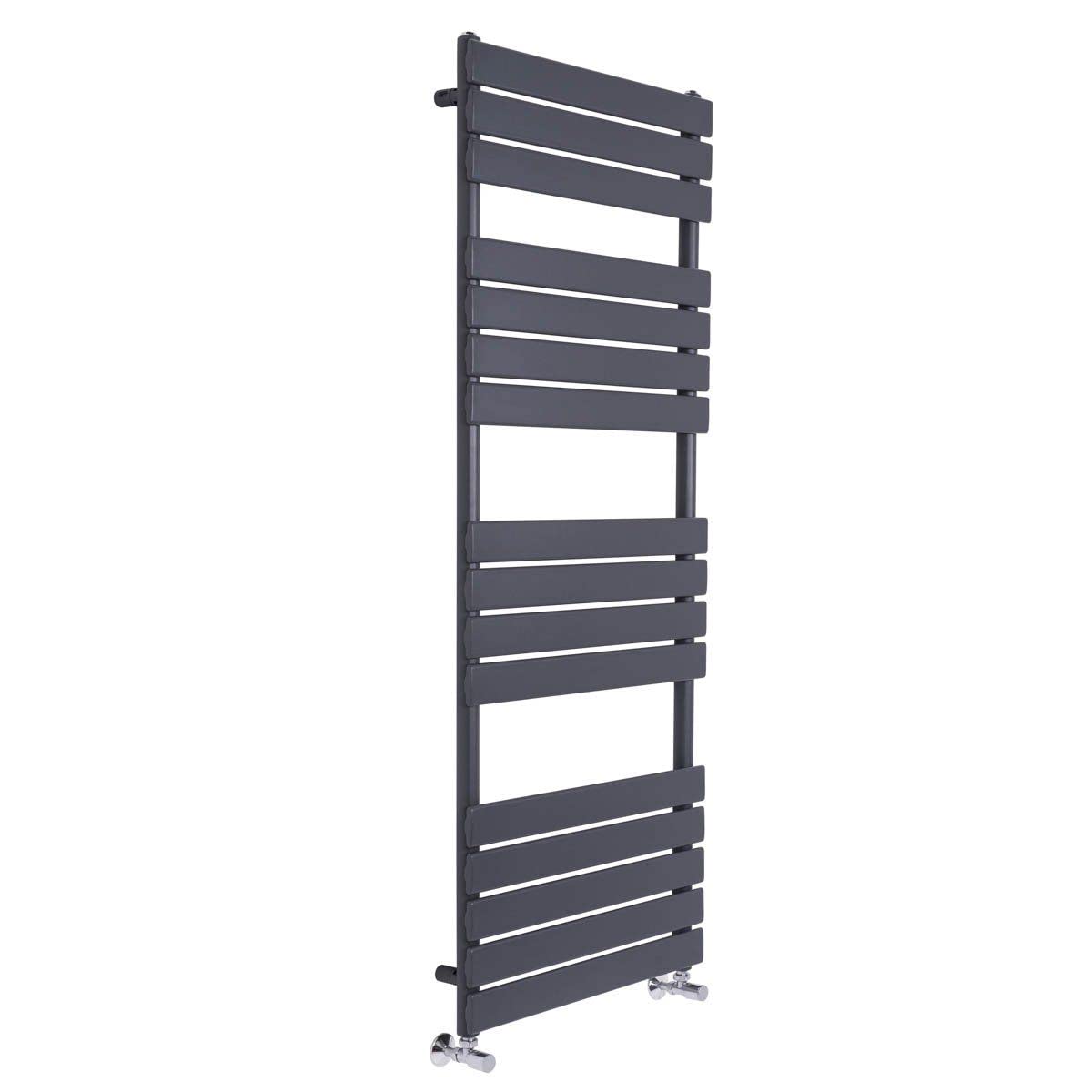 Warmehaus Flat Panel Heated Towel Rail Radiator Anthracite 1600x600mm Grey