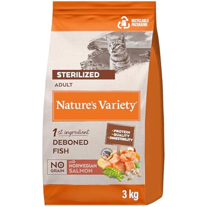 Nature's Variety Selected Dry - Norwegian Salmon for Adult Sterilized Cats