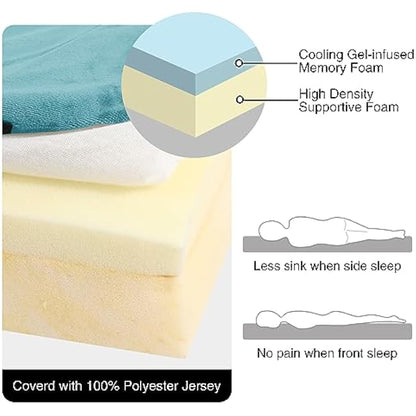 REDCAMP Foldable Memory Foam Camping Mattress, Portable Roll Up Mattress Single with Zipper, Futon Mat Sleeping Pad for Floor Car Tent Indoor Outdoor