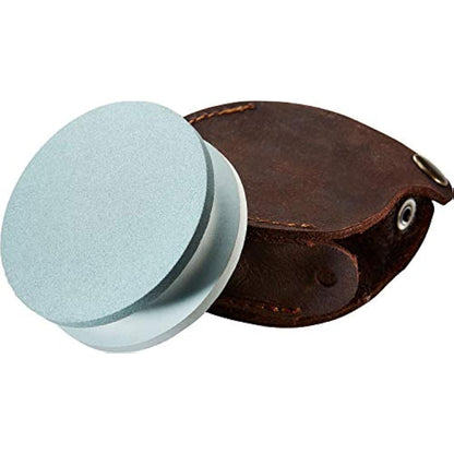 Hultafors Swedish Axe Griding Stone with Leather Pouch, Grey