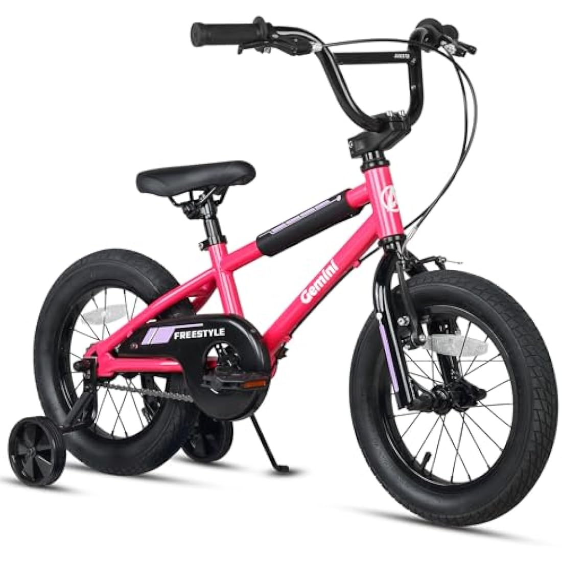 AVASTA 12 14 16 Inch Kids Bike BMX Style Bicycle with Stabilisers & Kickstand & Bell for 2-8 Years Old Boys Girls, Multiple Colors