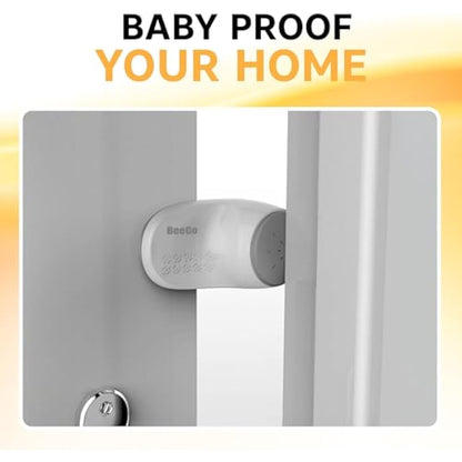 BeeGo® Baby Door Safety Stoppers - Finger Guards and Anti-Slam Locks | Child Locks for Home (2 Pieces)