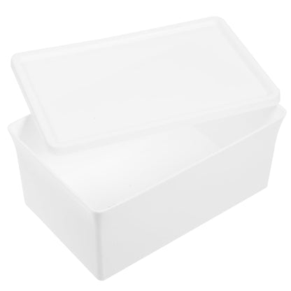 SHERCHPRY Laundry Powder Container with Lid Laundry Sheet Box for Washing Powder Scent Beads and Dryer Sheets Space Saving Storage Box for Room and