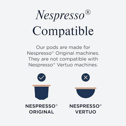 CafePod Lungo Decaf Coffee Pods - Compatible with Nespresso Coffee Machine, Intensity 9 with Chocolate Caramel Brownie Notes - Rainforest Alliance Sourced - Brunch Blend 180 Capsules