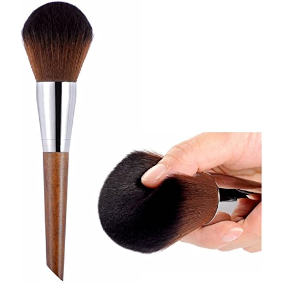 CLOTHOBEAUTY Premium Synthetic Makeup Brush Kit, Incredible Soft, Extra Large Powder Blush Bronzer Brush