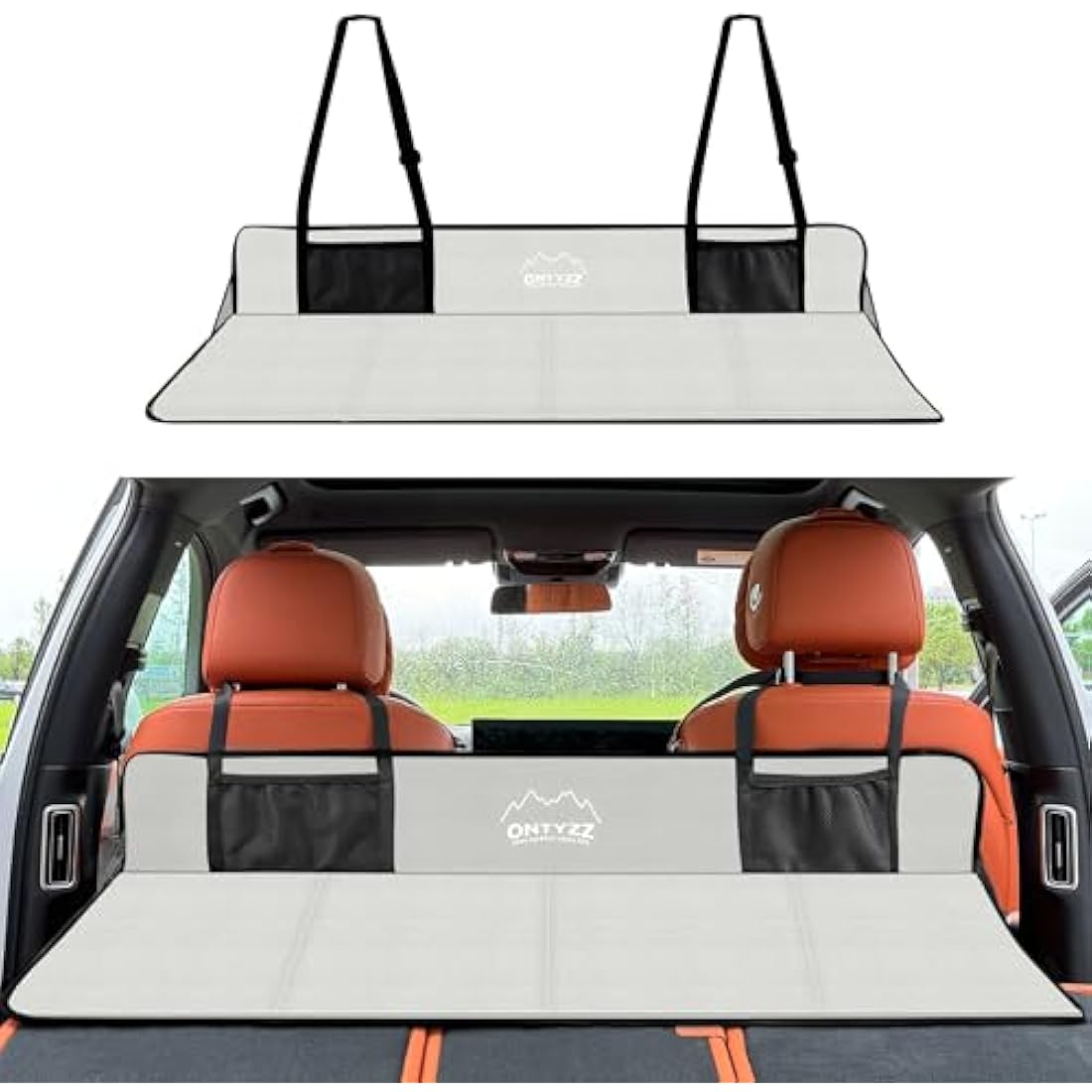 ONTYZZ Non-inflatable Car Camping Mattress Collapsible SUV Bed Mattress for Sleeping Portable Car Back Seat Extender for Car SUV Truck