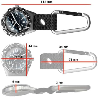 Dakota Backpacker Clip, Premium Quality Pocket Watch, Lightweight, Outdoor Gifts for Men and Women, Use for Fishing, Hunting, and More, Clip on Watch