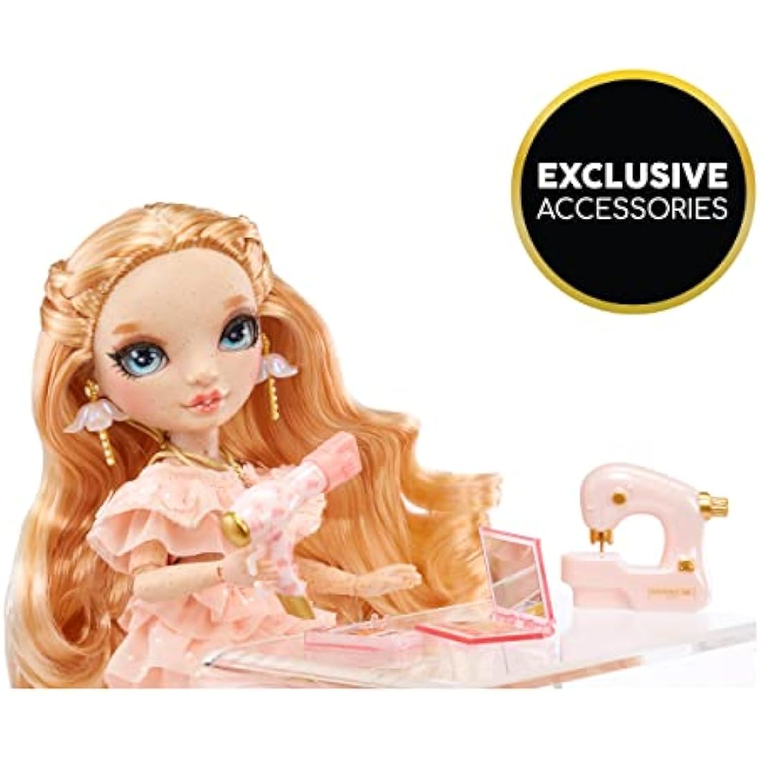 Rainbow High Fashion Doll – VICTORIA WHITMAN - Light Pink Doll with Freckels – Fashionable Outfit & 10+ Colourful Play Accessories - For Collectors and Kids Ages 4-12 Years