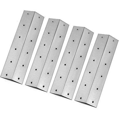 WELL GRILL 4-Pack Stainless Steel Heat Plates BBQ Flavorizer Bar Replacement Parts for Outback Spectrum 3-burner Spares, Spectrum 3-burner Flatbed, Apollo MS-4461, THG3302P, THG3302S, Blooma